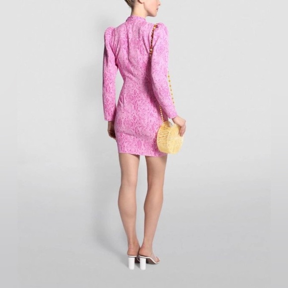 Stine Goya Aida Clem Snake-Print Dress Long Sleeve Small - Picture 2 of 8